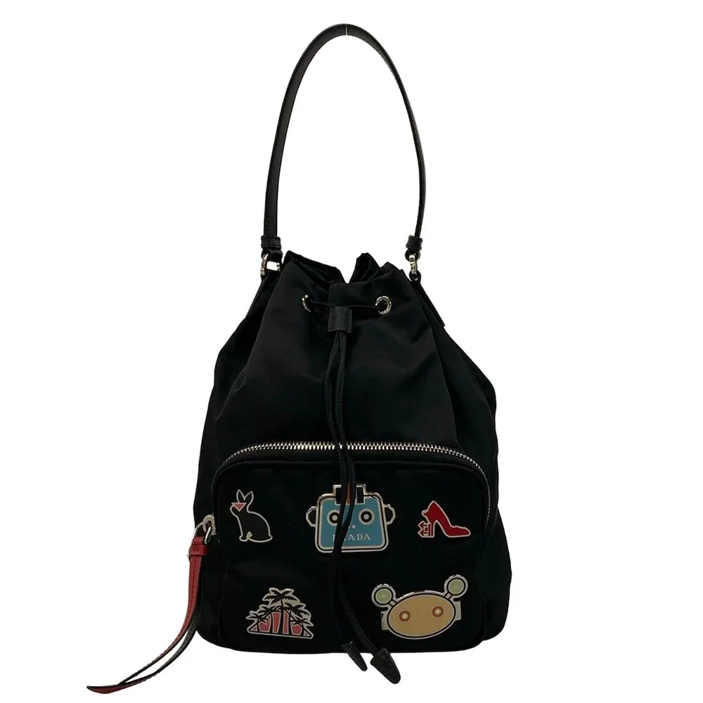 Prada Handbag 1BH097 Nylon Leather